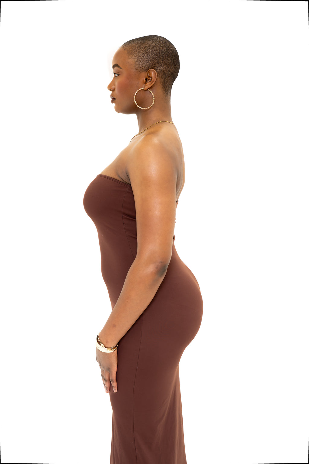 Chocolate Tube Maxi Dress