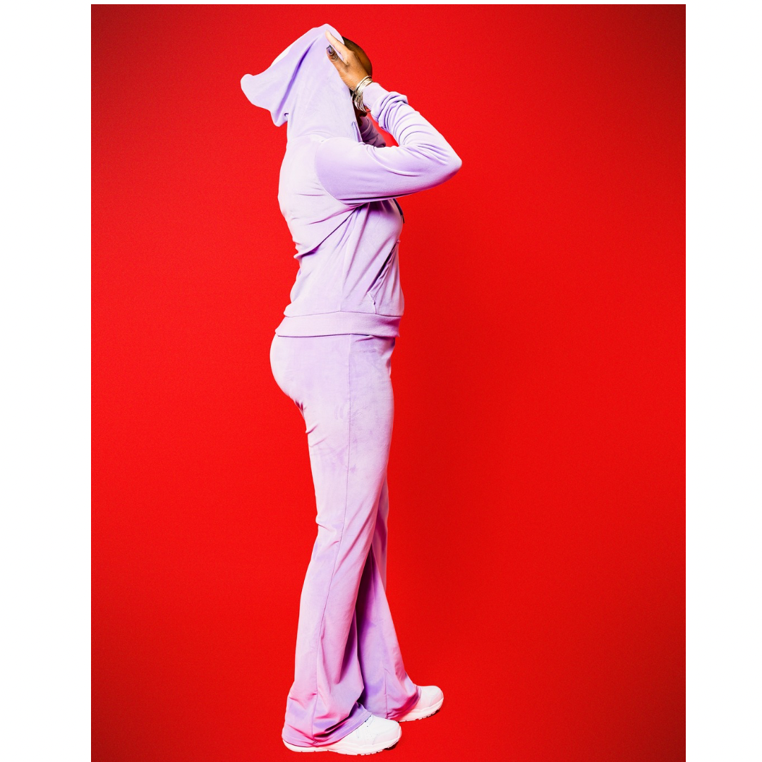 New Lavender Dream Y2K Velour Set