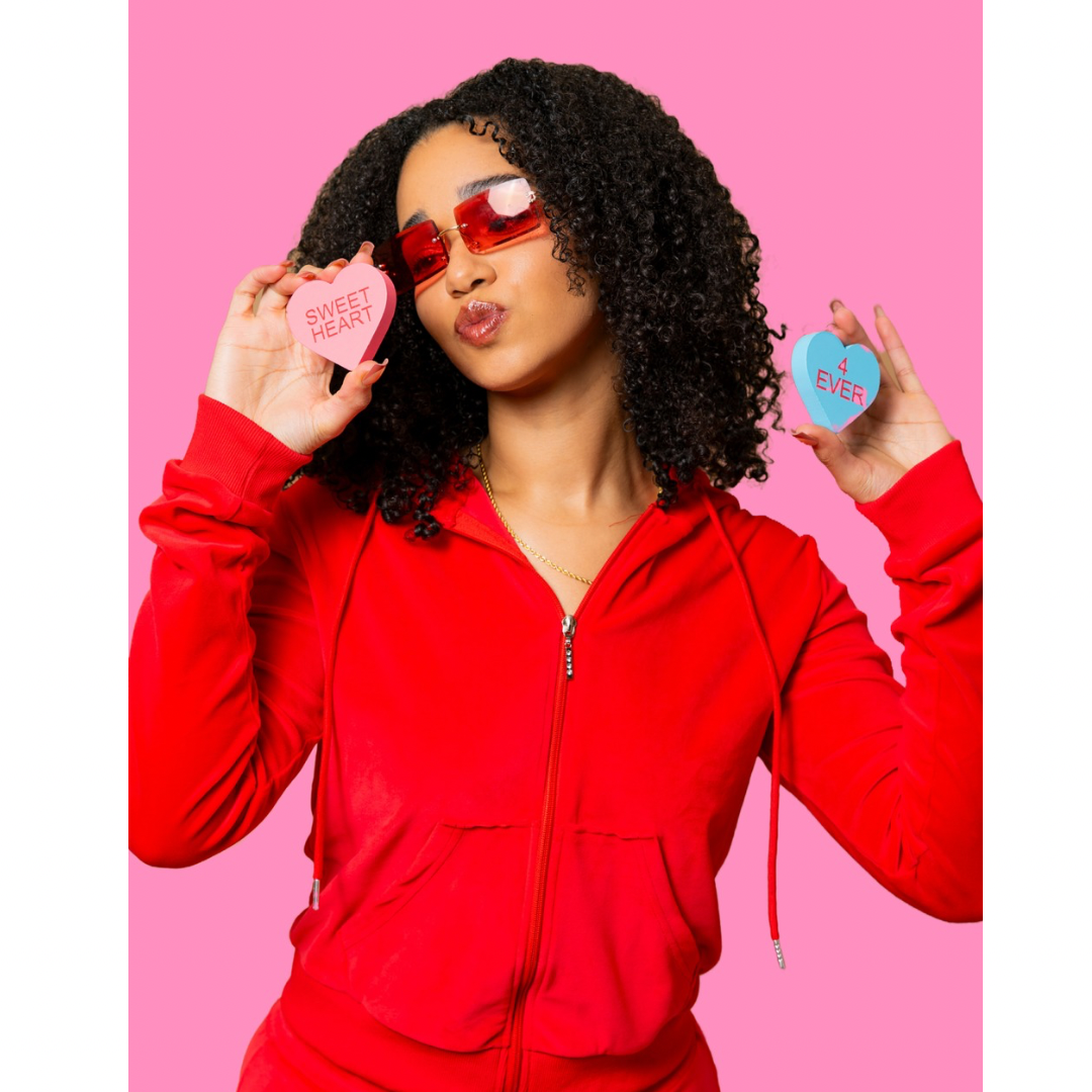 NEW Ruby Red Y2K Velour Set