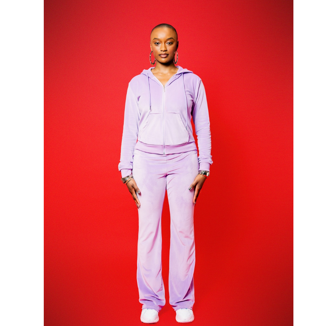 New Lavender Dream Y2K Velour Set